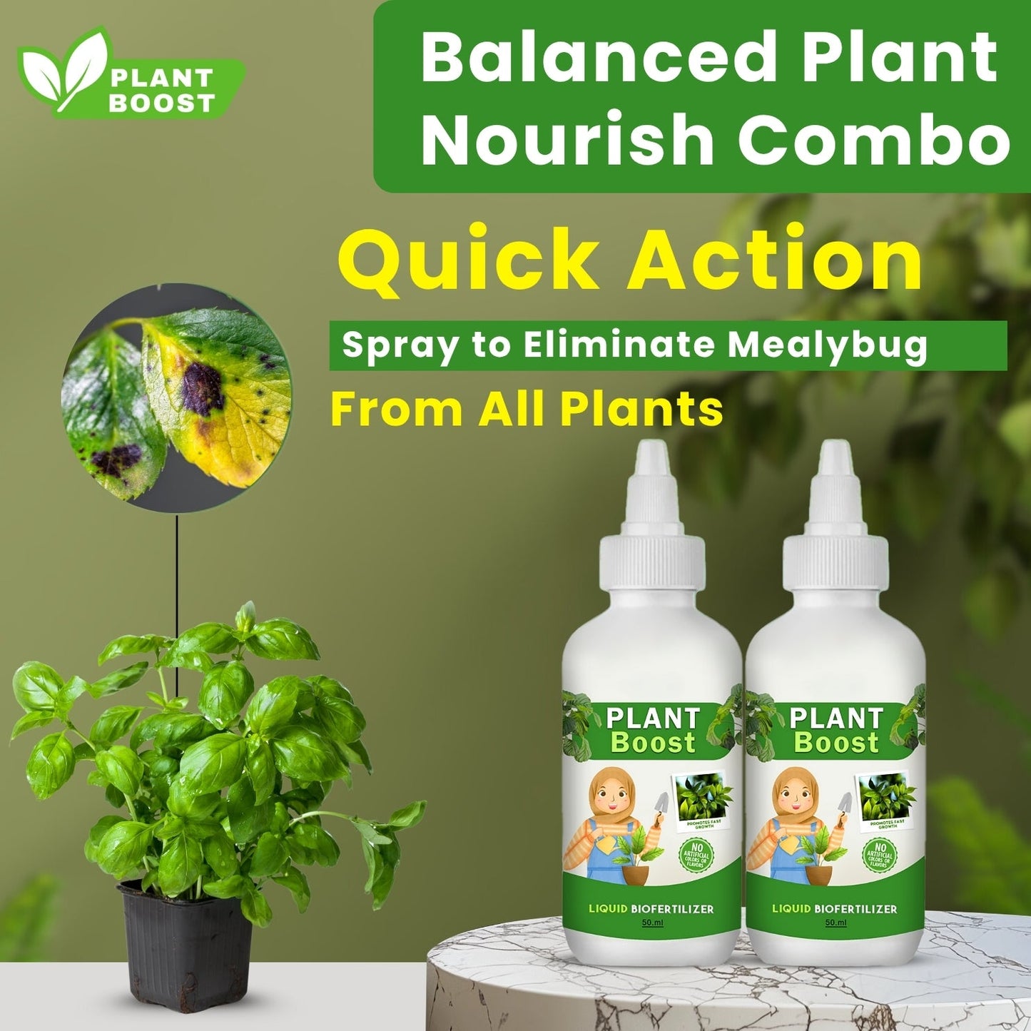 Plant Power Liquid Biofertilizer for All Crops,Organic (Pack of 4)